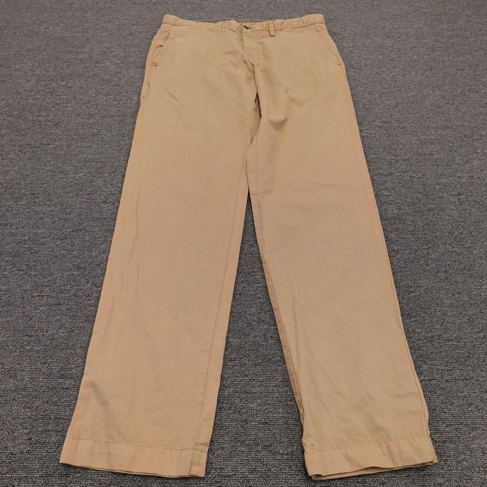 Tommy Bahama Pants Mens 35x32 Beige Pima Cotton Modal Chino Straight Leg Casual